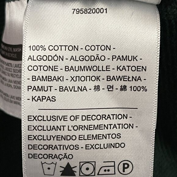 Levis Hoodie Mens Large Green Pullover Color Block Logo Long Sleeve Sweatshirt - Picture 13 of 15